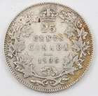 1935 Canada 25 cents VF+