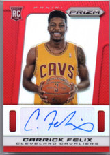 2013-14 Panini Prizm Autographs Prizms Red #40 Carrick Felix #d 52/99 - NM-MT