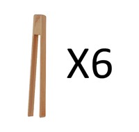 Fox Run 8 Durable Wooden Toaster Toast Bagel English Muffin Tongs (6-pack) on sale Fox Run 8 Durable Wooden Toaster Toast Bagel English Muffin Tongs (6-pack) on sale