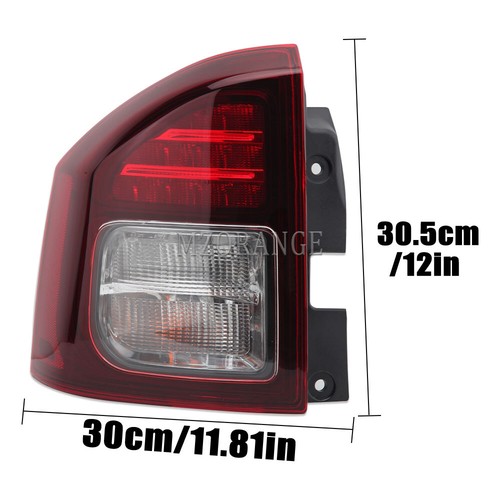 Conjunto de luz trasera del conductor izquierdo freno para Jeep Compass 2014 2015 2016-2017 - Imagen 12 de 12