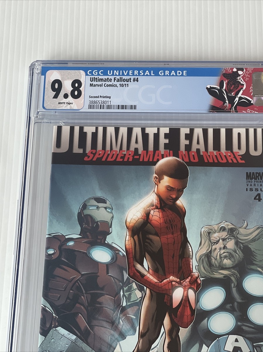 スパイダーマン　直筆サイン Ultimate Fallout #4 Ultimate Fallout #4 CGC 9.8 1st Miles Morales Spiderman Spider