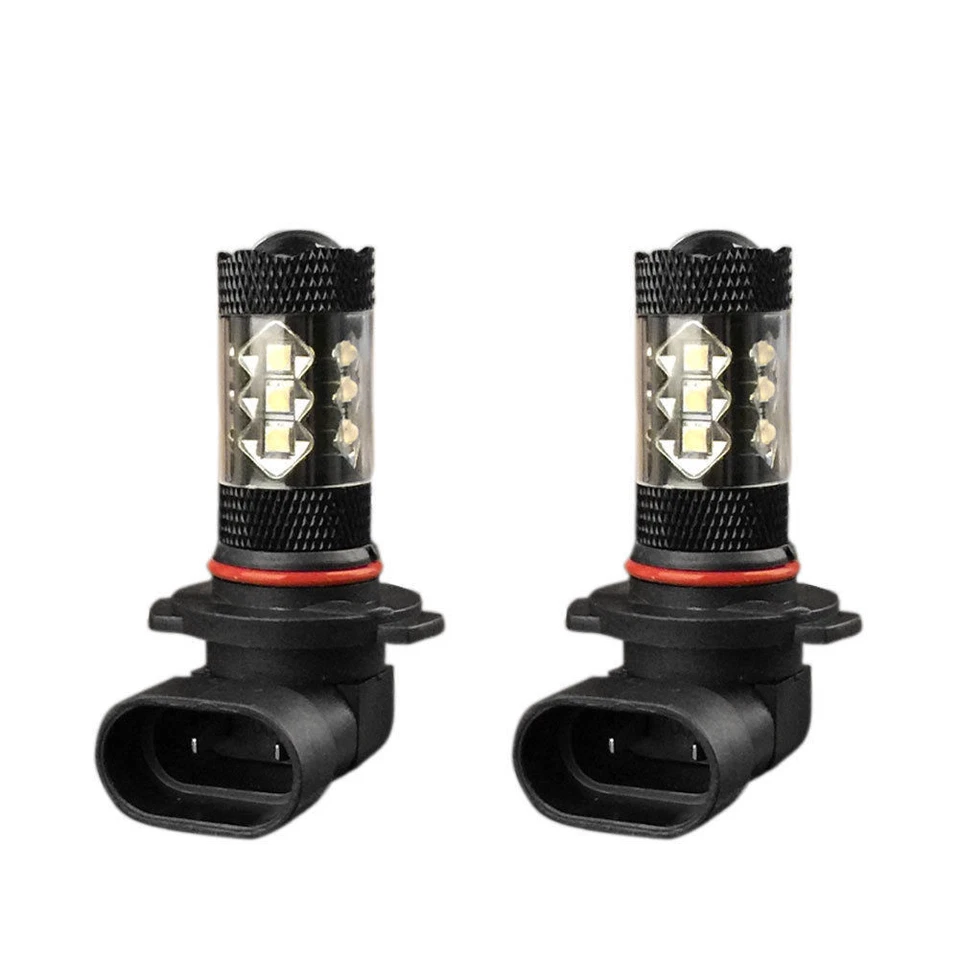 9006 HB4 LED Fog Lights Bulbs Conversion Kit  Canbus 80W 8000K Ice Blue 2pc - Image 4 of 4