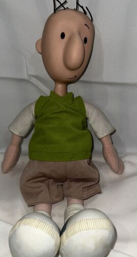 Nickelodeon Doug Funnie Plüsch 18 Zoll Puppe Kunststoffkopf Arcotoys Mattel 1990er