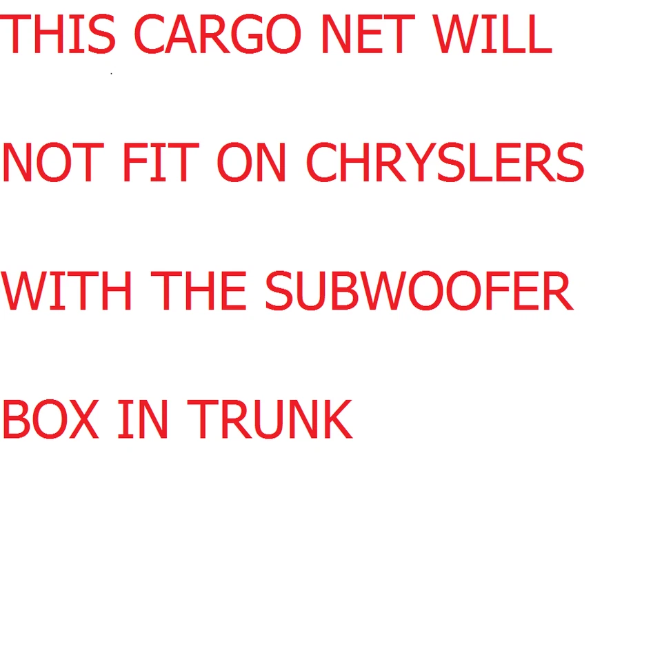 BRAND NEW OEM 2012-2023 Dodge Charger Chrysler 300 Cargo Net Trunk Genuine - Imagem 4 de 4