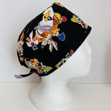 surgical /medical cap tieback style unisex : Looney Tunes