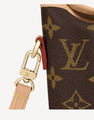Louis Vuitton Fold Me Pouch Brown Monogram Phone Box Crossbody 