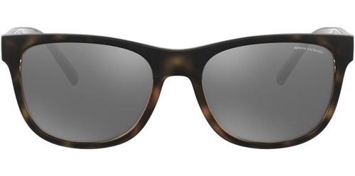 Armani Exchange Men's Polarized Matte Havana Sunglasses - AX4103SF 8029Z3 56 - Picture 2 of 3