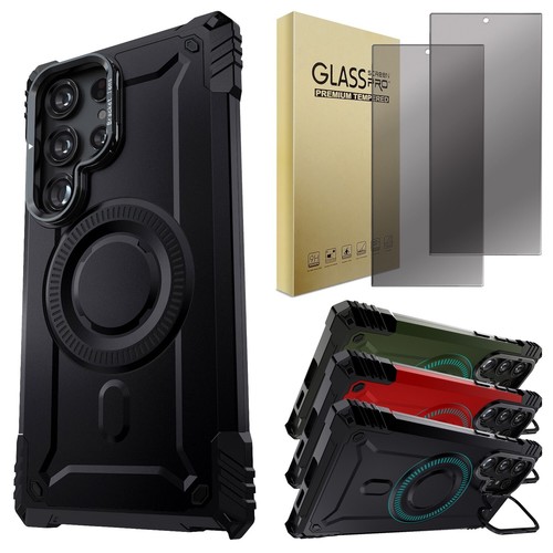 For Samsung Galaxy S24/S24+/Ultra/FE Rugged Case Cover /Privacy Screen Protector - $12.99