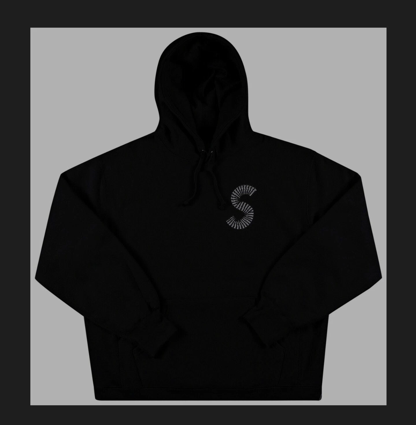 Sweat à capuche Supreme S Logo Taille L Noir FW20 FW20SW30 Neuf 