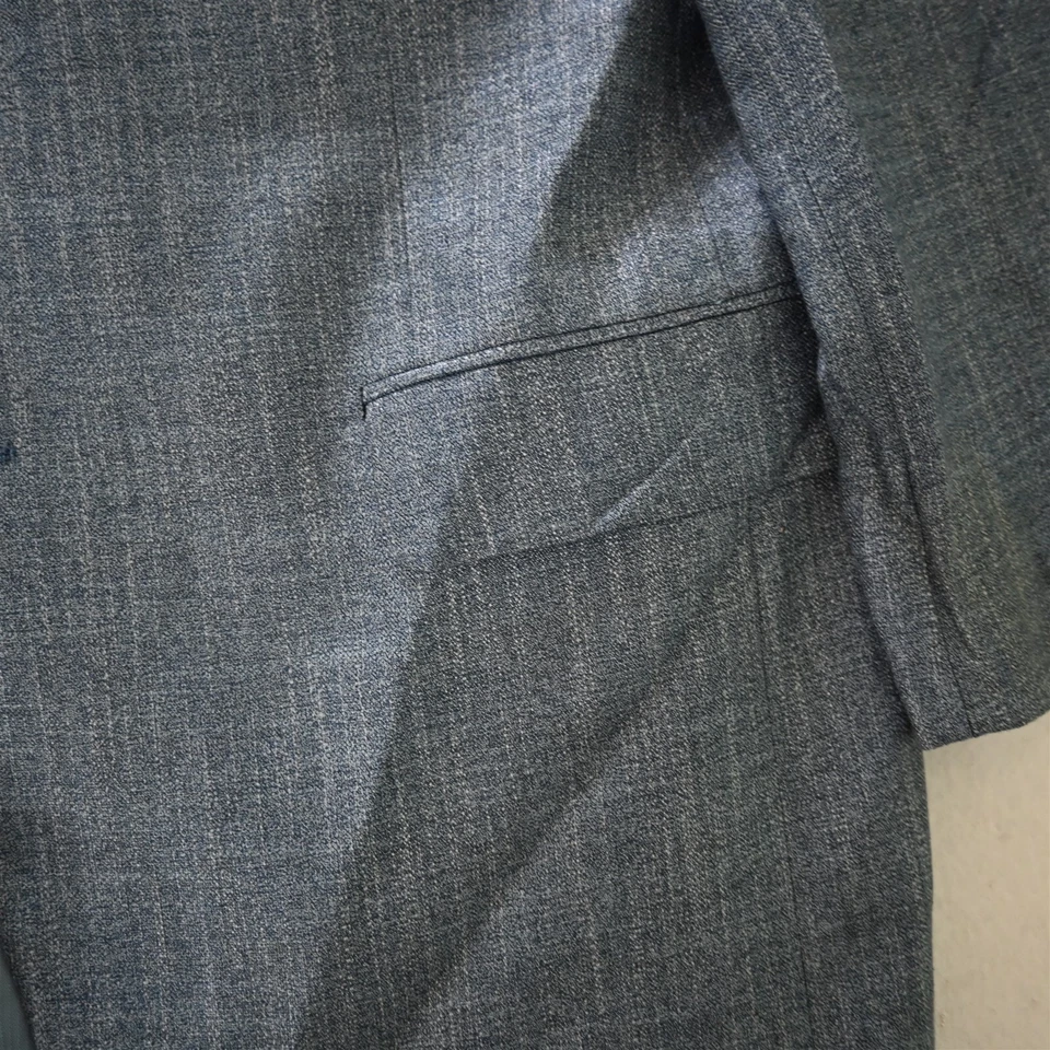 Jack Victor 42R Azul Bambú Valutowood Hombres Blazer Traje Chaqueta Abrigo Deportivo Foto 3 de 4