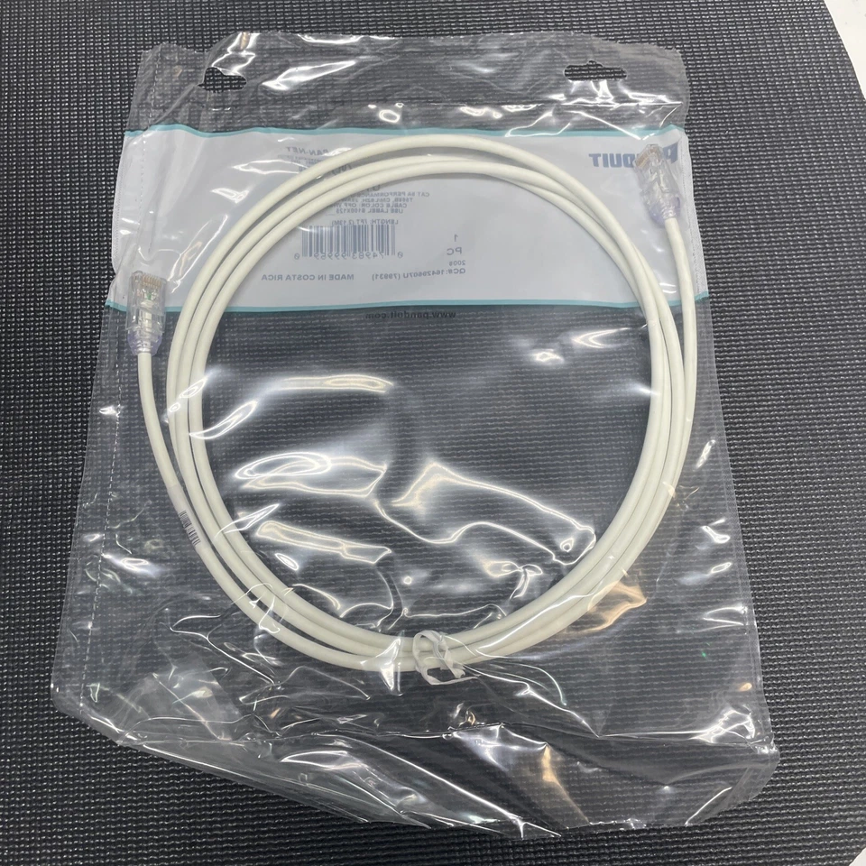 Panduit UTP28X7 Cat 6A 28 AWG UTP Copper Patch Cord, 7 FT. Brand New - Image 3 of 3