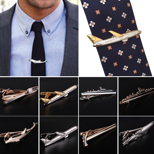 Men's Metal Tie Clip Holder Clasp Necktie Bar Pin Fashion Wedding Charm Jewelry - Picture 2 of 22