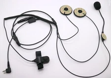 Motorcycle Half Helmet Headset for Motorola Two Way Radio 2 PIN GP68 CP150 GP88