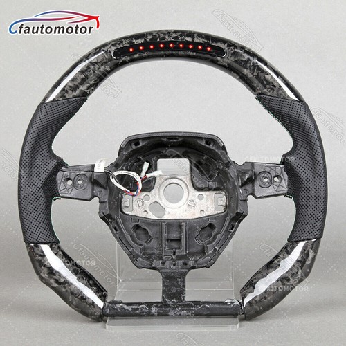 LED Forged Carbon Fiber Steering Wheel Fit 2016+ Lamborghini Huracan Customized - Picture 2 of 10