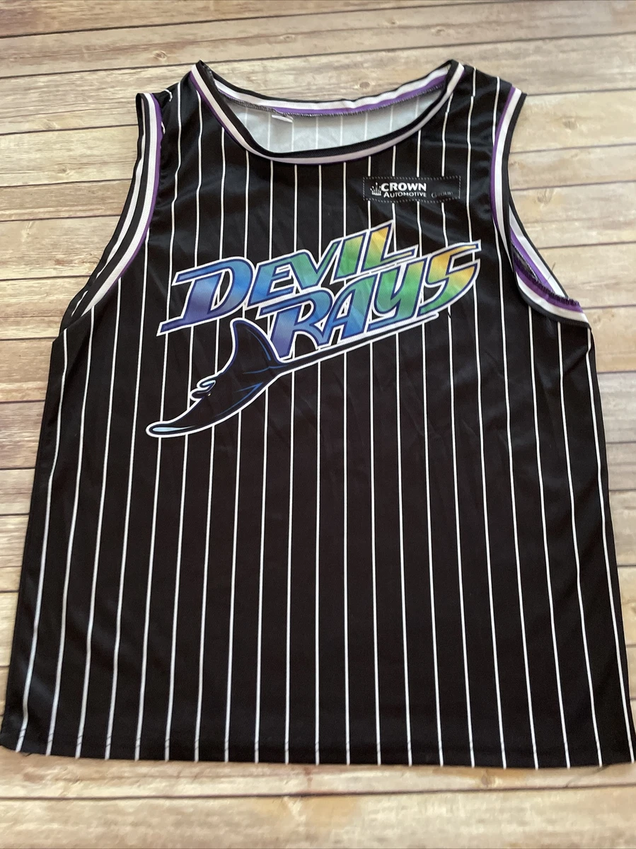 Vintage Brett Phillips Tampa Bay Devil Rays Basketball Jersey MLB