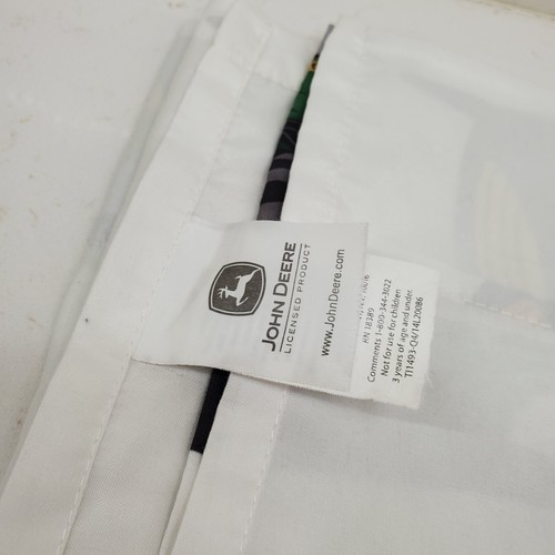 Original JOHN DEERE Licensed Twin Sheet Set Flat & Fitted BIG TRACTORS White - Picture 19 of 24