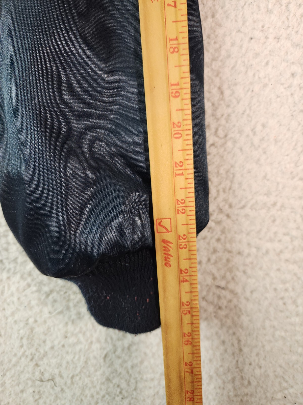 Vtg Flight Jacket Outer Shell Full Zip Quilted Li… - image 5