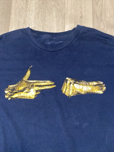 RUN THE JEWELS T-Shirt XXL Blue RTJ El-P Killer Mike Hip Hop Rap - Picture 2 of 9