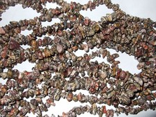 Pietre Dure Forate - chips - 100 pz - DIASPRO LEOPARDITE