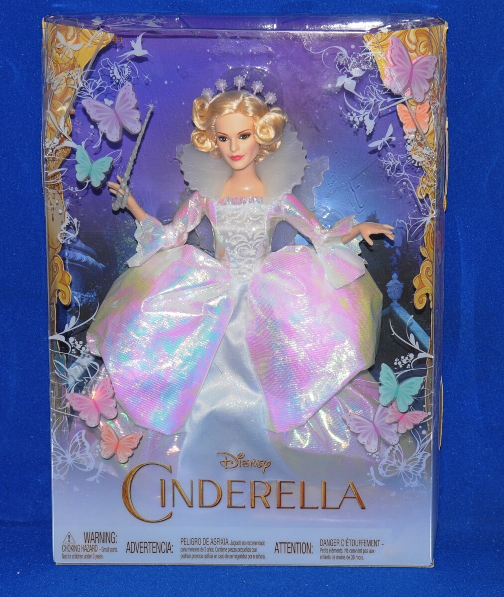 Fairy Godmother Live Action Cinderella Disney Mattel Doll NRFB H