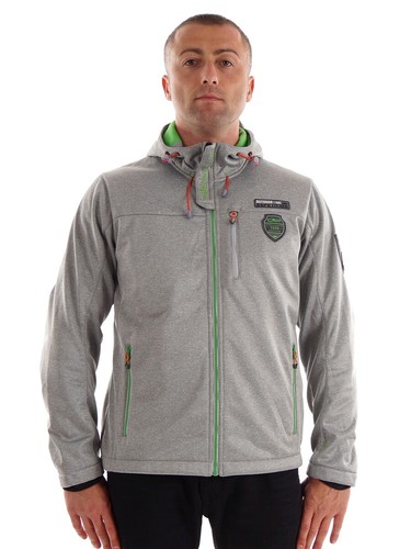 CMP Softshell Jacket Funzionale Grigia Con Cappuccio Impermeabile WP 7000