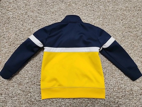 Michigan Wolverine Jacket Youth Size 4 Medium Full Zip Blue Maize - Picture 8 of 11