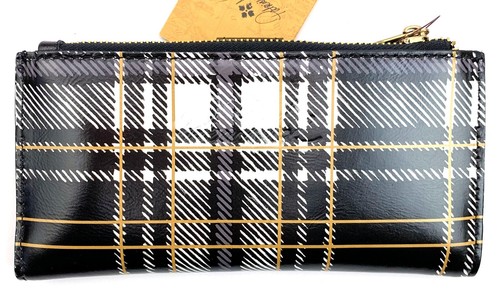 NWT Patricia Nash Nazari Black White Plaid leather bifold wallet, R$89 - Picture 2 of 5