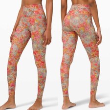Lululemon Align Pant Leggings 28" Sz 4 Pink Floral Feminine