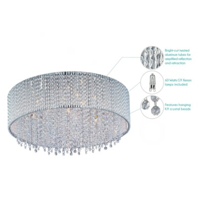 ET2 Lighting Spiral 7-Light Flush Mount - E23133-10PC