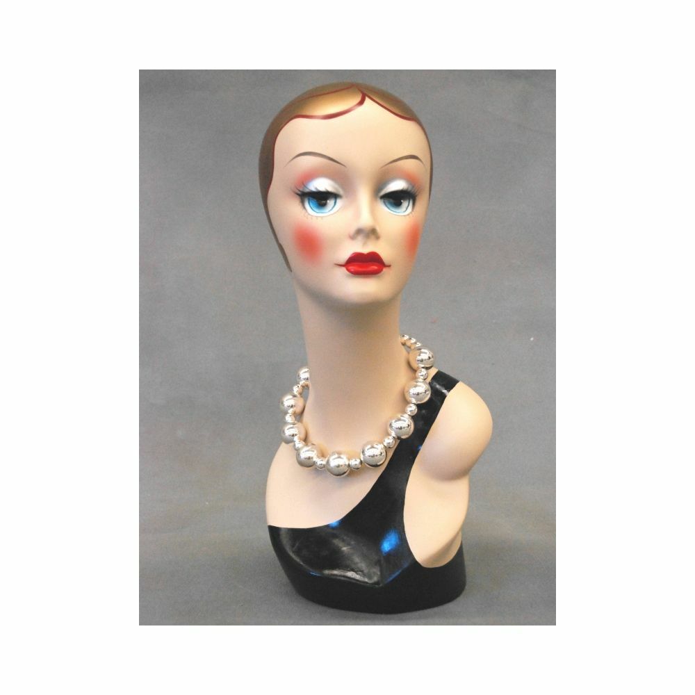Adult Fiberglass Female Mannequin Vintage Artistic Costume Painted Head Display