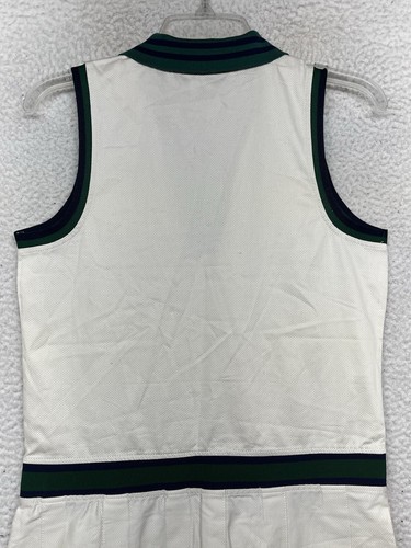 Prince Pickleball Dress Womens Small Cream Green Pleated Athletic Collared - Picture 12 of 14
