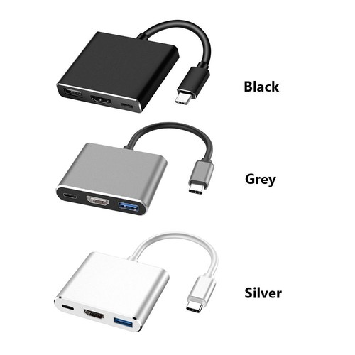 Adapter Converter 3 in 1 Hub 4K HDMI PD Charging USB 3.0 For Laptop PC - Picture 5 of 10