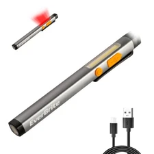 EverBrite Rechargeable Pen Light W/6 Light Modes LED Handheld Pocket Flashlights