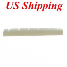 42mm Pure Bone Nut Electric Guitar Slotted Bone Nut fits Strat/Tele 42x3.5mm