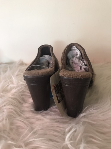 *WOMEN'S* MUK LUKS* FUR LINED SHOES * KAMERYN CLOG* SIZE 9 *HIGH HEEL MULES* - 第 4/4 張圖片