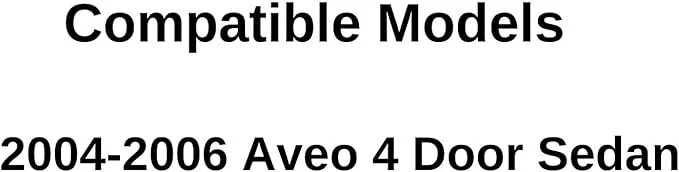 Fits 2004-2006 Chevrolet Aveo Sedan Passenger Side Right Rear Door Window Glass Foto 3 de 4