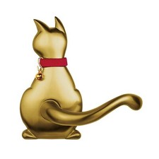 Nagasawa Animal Door Lever CAT Model, Gold for cat Lovers Meow   cat Mo
