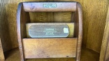 Vintage LYCO Groomer Shoe Shine Box Lyons  Company New York and Horsehair Brush