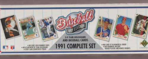 1991 UPPER DECK Baseball Cards Complete Factory Sealed Set 800 Cards Griffey Jr. - Picture 1 of 1