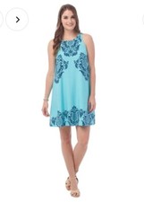Southern Tide Womens Peyton Swing Dress in Charleston Filigre Size Medium