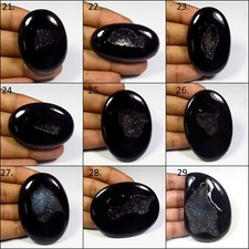 Black Onyx Druzy Agate Geode Cab 69-197Cts Natural Onyx Mix Shape Gemstone OND-J