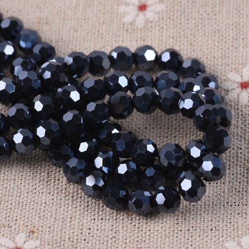 100pcs 6mm Round Sphere Ball Faceted Crystal Glass Loose Spacer Craft Beads lot - Picture 107 of 110