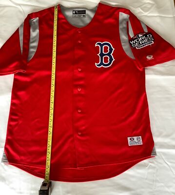 BOSTON RED SOX 2018 World Series Champions Men's L Red Jersey True