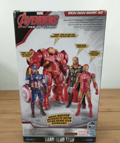 Marvel Avengers (Iron Man) Age of Ultron Titan Hero Tech 12' Figur Neu - Bild 8 von 9