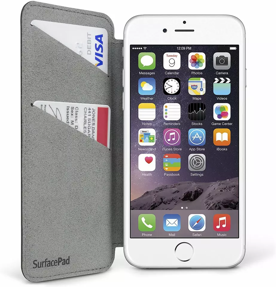 Twelve South Folio Case for iPhone 6/6s Camel Ultra-Slim Luxury Leather Cover - Image 2 of 4