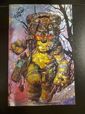 DO YOU POOH WEAPON POOH VIRGIN FOIL COVER SIGNED BY JOHNNY DESJARDINS # COA comic cover