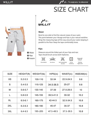 Women's Shorts 10" Bermuda Cotton Long Shorts Yoga Exercise Knee Length Short... - Picture 7 of 7