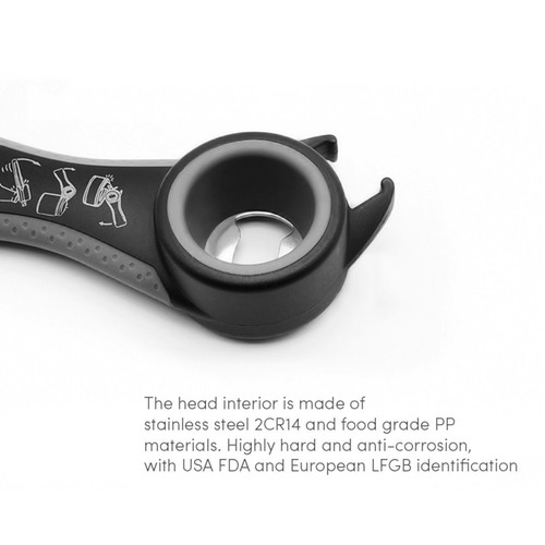 [4 PAK] 5 In 1 Jar / Bottle Opener - Excellent Holiday Stocking Stuffer - Picture 9 of 11