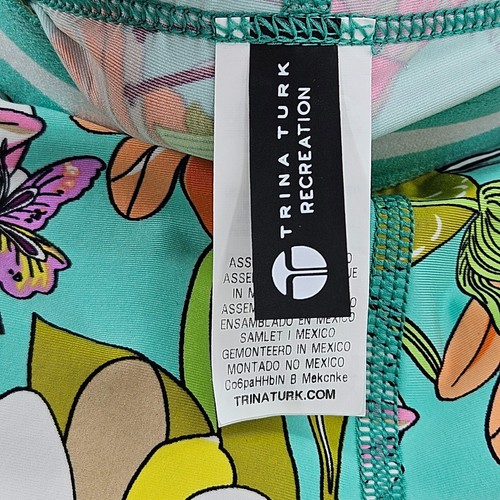 Trina Turk Recreation Botanical Floral Capri Leggings Women’s Size S Athleisure - Picture 6 of 11