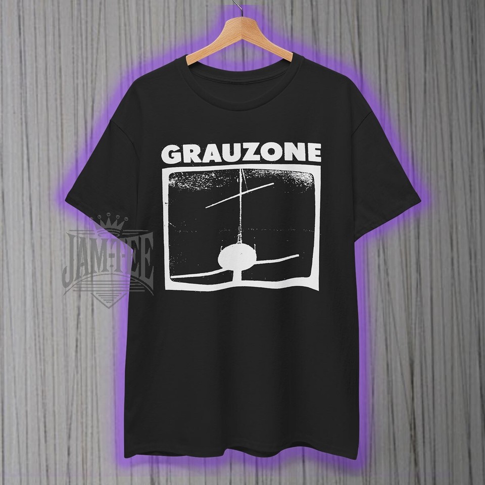A niche post-punk / Neue Deutsche Welle band shirt spanning Grauzone, Fad Gadget and Fehlfarben — instant cred for the record-collector who knows.